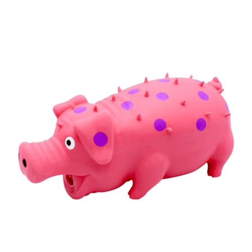 Simulated Pig Sound Children's Toy Squeaky Pig Toys, Durable Rubber Pig Squeaker Toys, Quietschendes, Simuliertes Schwein Sound Kinderspielzeug quietschendes, Gummi Schwein Squeaker Spielzeug (Rosa) von Keeplus
