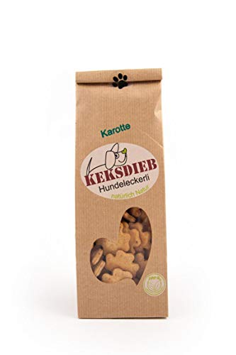 KEKSDIEB Leckerli KAROTTEN-KNUSPERLIS-KLEEBLATT 100g für Hunde von Keksdieb