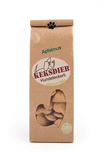 Keksdieb Apfelmusherzen - Hundekeks natürlich natur apfelmus (100 g) von Keksdieb