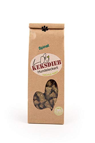 keksdieb Hundeleckerli Spinat-Power-Kissen 100g von Keksdieb