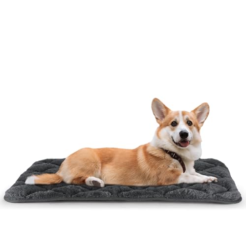 Großes Hundebett, Hundebett, Matratze, waschbar, flach, Haustierkäfigkissen, Matte für Welpen, 76,2 cm, weiche Welpen-Bettwäsche, Schlafdecke für Kätzchen, Katzen, mittelgroße und kleine Hunde, von Kekuningan