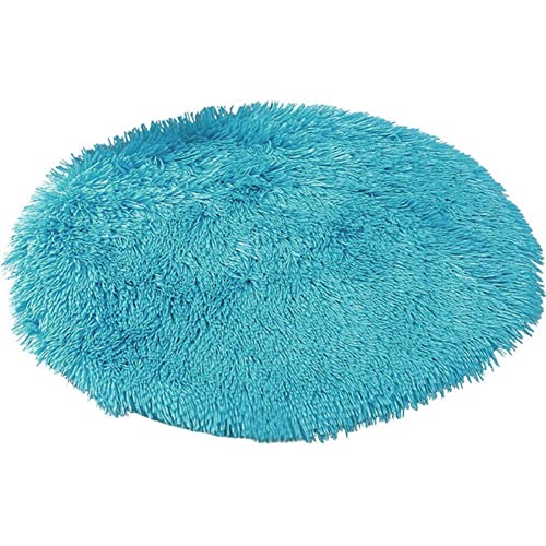 Kelendle 40,6 cm großes Plüsch-Hundebett-Matte, warm, flauschig, rund, mit rutschfester, wasserdichter Unterseite, weiche und bequeme Haustiermatte für kleine und mittelgroße Hunde von Kelendle