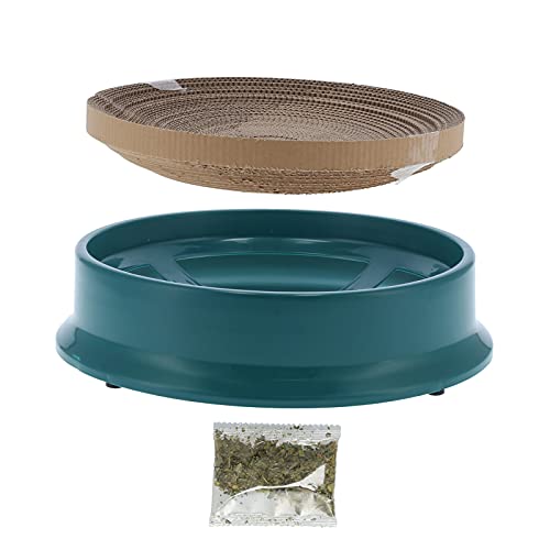 Austauschbarer Kletterkratzer aus Wellpappe für Katzen, Lounge-Bett aus Pappe, Katzenzubehör für schalenförmiges Kratzbrett (Dark Green) von Kelepu