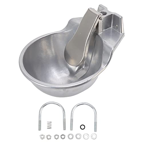 Automatic Livestock Drinking Bowl Aluminium Alloy Thickened Robust Drinking Sink Drop Proof Automatic Water Bowl Dispenser Multi Purpose Self Filling Trough for Cat Sheep Dog Cattl von Kelepu