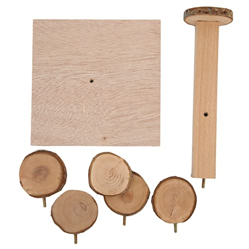 Hamster-Kletterplattform aus Holz, Hamsterkäfig-Spielplatz für kleine Haustiere zum Kauen von Kelepu