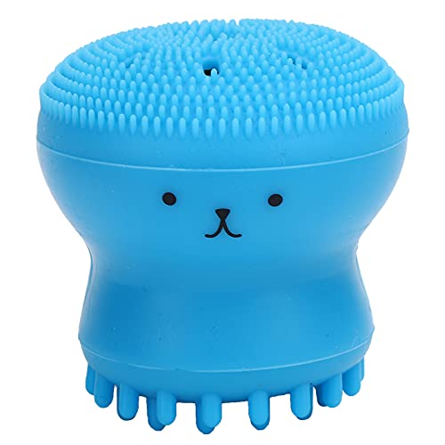 Hundebadebürste, Katzengummi, weich schäumende Badebürste, Duschschrubber mit Shampoo-Spender für Katzen und Hunde (Blue [Bubble Brush]) von Kelepu