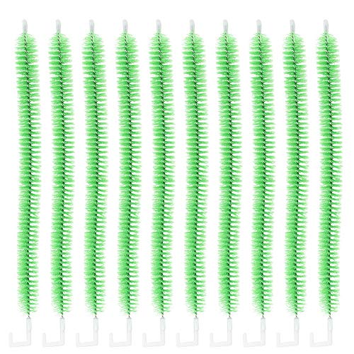 Kelepu 10PCS 43cm Bürste Aquarium Reinigung Edelstahl Aquarium Filterreiniger Stumme Spiralbürste Rohre Reduziert Wasser Lärm Aquarium Zubehör für Fischbecken von Kelepu