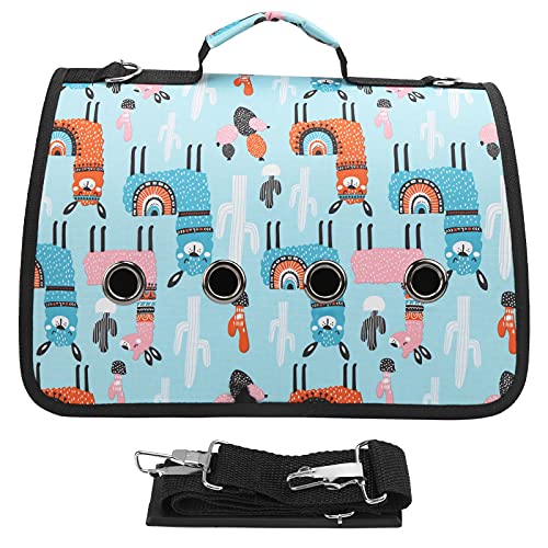 Kelepu Katzen- und Hundetransportbox, weiche Katzen- und Hundetransportbox, tragbare Outdoor-Katzentaschen für Haustiere, weiche Katzentasche, Tiertransportboxen, (hellblaues Alpaka) von Kelepu