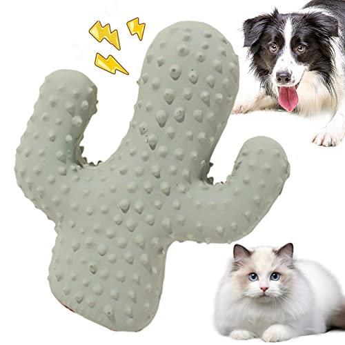 Kauspielzeug für Hunde, Kaktusform, Beißspielzeug für Welpen, bissfestes Haustierspielzeug für kleine, mittelgroße und große Hunde, Welpen, Zahnreinigung Keloc von Keloc
