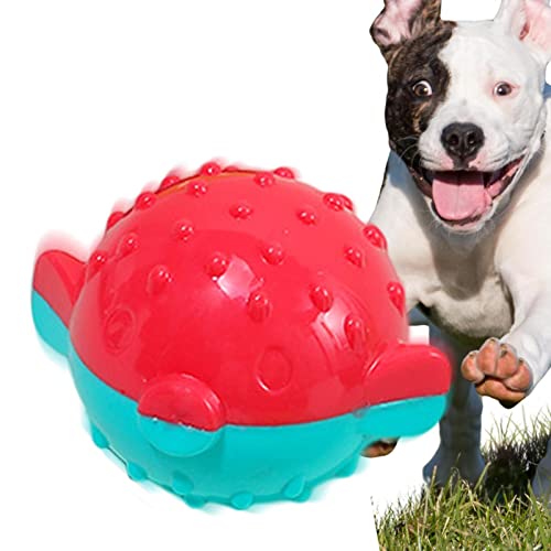 Quietschende Hundebälle, Quietschspielzeug für aggressive Kauer, lustiger, unregelmäßiger hoher Hüpfball für Hunde, Welpen, bequem zu beißen Keloc von Keloc
