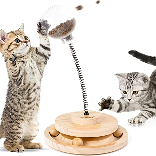 Kelutd Katzenspielzeug, Interaktives Katzenfutterstation Spielzeug, Haustier Übungsspielzeug, Katzenspielzeug für Indoor Katzen / Kätzchen als Katzengeschenke, patentiertes Produkt von Kelutd