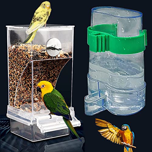 No Mess Vogelfutterspender für Papageien, Acryl, automatisch, Niaoweishilaokuan426 von Kenond