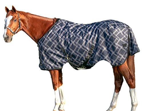 Kensington Signature Pony Turnout – stabile Decke Tageskleidung, wasserdicht und reißfest, 180 g (Größe 63, Deluxe Black) von Kensington