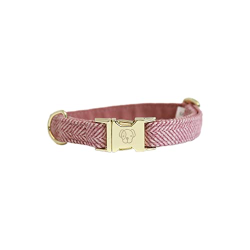 Kentucky Dogwear Hundehalsband Wolle, Größe:XS 25-38cm, Farbe:Hellrosa von Kentucky