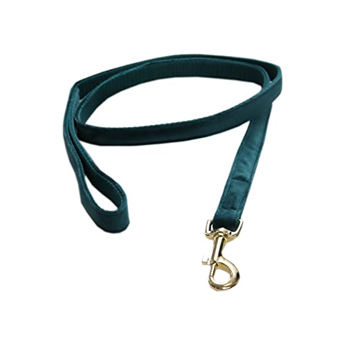 Kentucky Dogwear Velvet Dog Lead Hundeleine 1,2 m, Farbe:smaragd von Kentucky