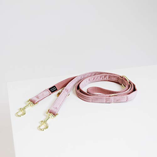 Kentucky Dogwear Velvet Dog Lead Hundeleine 2 m, Farbe:Hellrosa von Kentucky