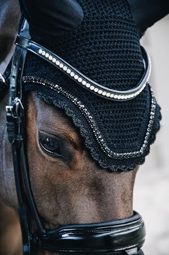 KENTUCKY HORSEWEAR Fliegenmütze Pferd, Gehörschutz, amerikanischer Look, Wellington Stone&Pearl Soundless, Pferde Zubehör von Kentucky