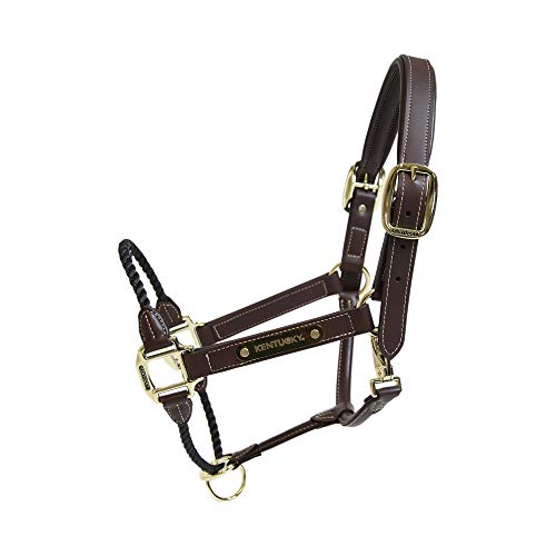 Kentucky Horsewear Leder Halfter Rope Größe: WB Farbe: braun von Vanstart