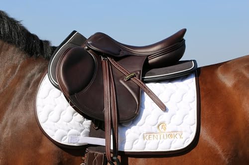 Kentucky Horsewear Schabracke Absorb ohne Kentucky-Logo, Farbe:Weiss-Weiß-Braun von Kentucky Horsewear