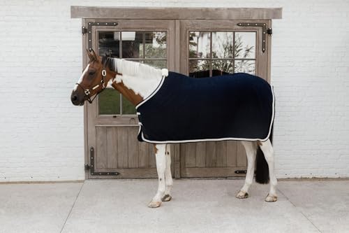 Kentucky - Abschwitzdecke Fleece geflochtene Kordel Marine 140-6'3 von Kentucky