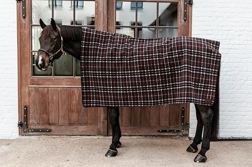 Kentucky Horsewear - Fleecedecke - Heavy Square - Printing Braun - 210x200 cm von Kentucky