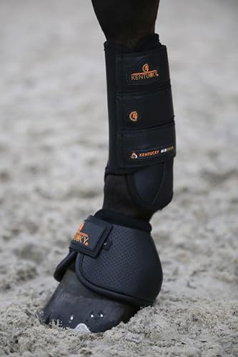 Geländegamasche Air Tech Vorne schwarz medium von Kentucky Horsewear