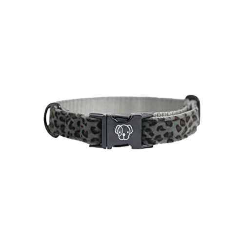 Kentucky Dogwear Hundehalsband mit Tiermuster, Größe:M(36-52cm), Farbe:Leopard grau von Kentucky