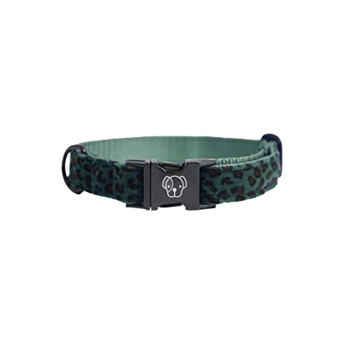 Kentucky Dogwear Hundehalsband mit Tiermuster, Größe:M(36-52cm), Farbe:Leopard grün von Kentucky