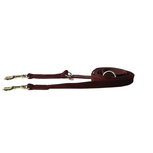 Kentucky Dogwear - Hundeleine - Samt Bordeaux - 200cm von Kentucky