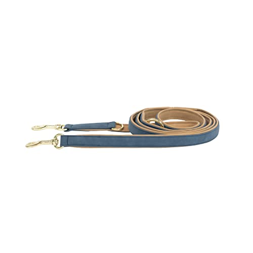 Kentucky Dogwear Hundeleine 2m (250cm) | Edle Perlen | Navy/Beige | Hohe Qualität, handgefertigt, Verstellbare Länge | Leine für Hunde, Joggingleine, Flexi von Kentucky