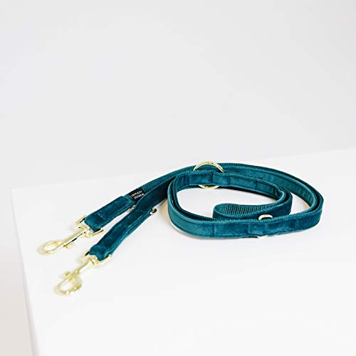 Kentucky Dogwear Velvet Dog Lead Hundeleine 2 m, Farbe:smaragd von Kentucky