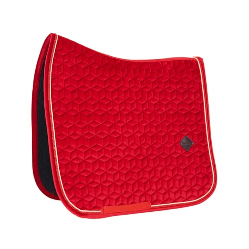 Kentucky Horsewear - Samt Schabracke - Satteldecke - Rot - Cob von Kentucky