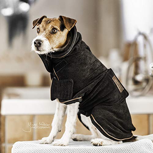 Kentucky - Hundemantel Towel - Schwarz - Größe M(44-54cm) von Kentucky