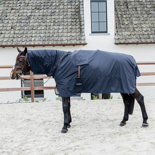 Kentucky - Regendecke 100% wasserdicht mit Steigbügelöffnung Marine Size L, 6'6-7'0 von Kentucky