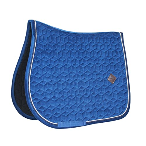 Kentucky Horsewear - Schabracke - Basic Velvet Satteldecke - Springen - Marine von Kentucky