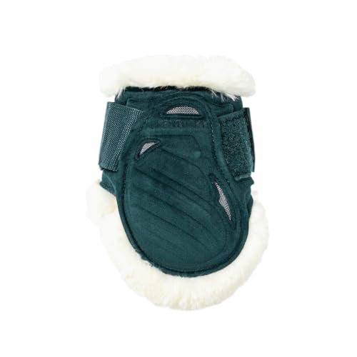 Kentucky - Vegan Sheepskin Steichkappe Junge Pferde Velvet dunkel grün L von Kentucky