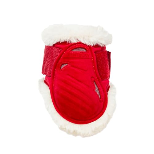 Kentucky - Vegan Sheepskin Steichkappe Junge Pferde Velvet rot S von Kentucky