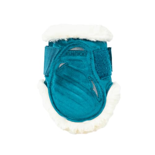 Kentucky - Vegan Sheepskin Streichkappe junge Pferde Velvet emerald S von Kentucky