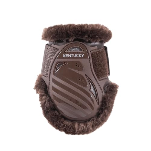 Kentucky - Vegan Sheepskin Young Horse Fetlock Boots braun/Fell braun L von Kentucky