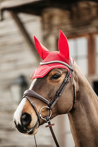 Kentucky Wellington Ohrhaube Samt - Rot - Größe Pony von Kentucky