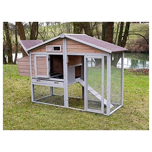 Kerbl Hobbyfarming Hühnerstall Bonny m. Metall- rahmen am Boden 181x65x118cm von Kerbl Hobbyfarming