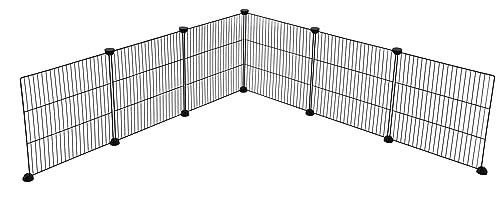 Kerbl Pet Erweiterung 6X Zusatz-Gitterelemente für Indoor-Freigehege Hopsi, 35x35 cm je Element von Kerbl Pet