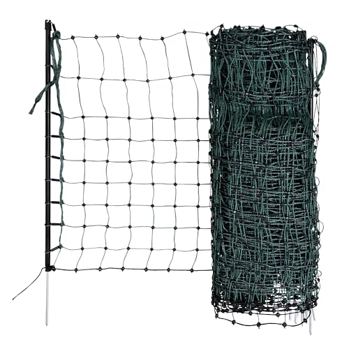 Kerbl Pet 292221 Kaninchennetz 50 m, 65 cm Einzelspitze, grün von Kerbl Pet