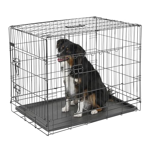 Kerbl Gittertransportbox (Länge x Breite x Höhe 76 x 54 x 64 cm, mit zwei Türen, stabile Gitterbox für Hunde) 81365 von Kerbl Pet