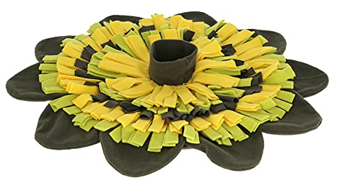 Kerbl Pet 80748 Schnüffelteppich Sunflower gelb/grün, Durchmesser 60cm, 0.267 kg von Kerbl Pet