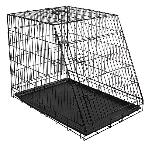 Kerbl Pet 81369 Gittertransportbox, klappbar, 107 x 74 x 85 cm, 2 Türen, schwarz von Kerbl Pet