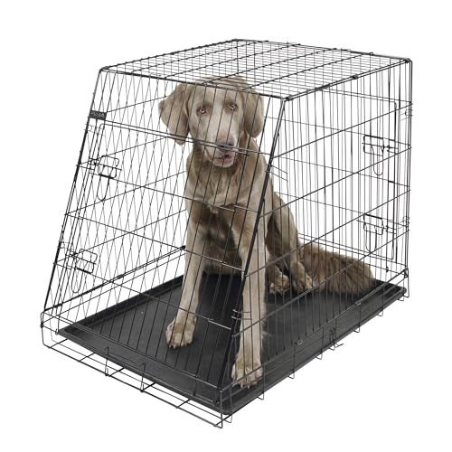 Kerbl Gittertransportbox (Länge x Breite x Höhe 104 x 74 x 85 cm, mit zwei Türen, stabile Gitterbox für Hunde) 81368 von Kerbl Pet