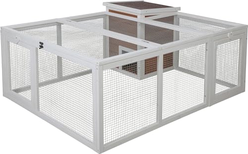 Kerbl Pet Freilaufgehge mit integrierten Unterschluphaus 132x102x59 cm von Kerbl Pet