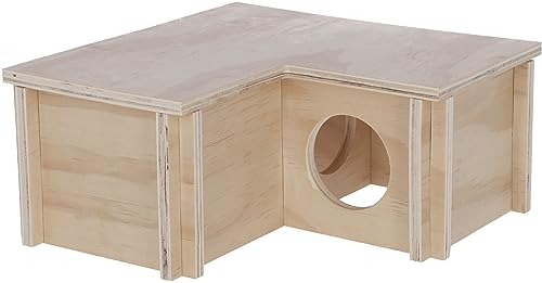 Kerbl Pet Hamsterhaus Natural, 3 Kammern 24 x 24 x 11 cm von Kerbl Pet