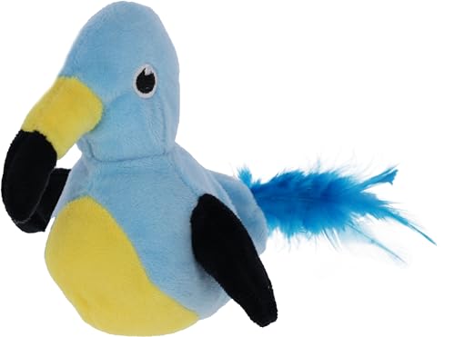 Kerbl Pet Katzenspielzeug Jumping Bird, blau/gelb/schwarz, 17x12,5 cm von Kerbl Pet